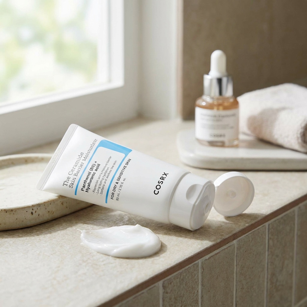 Hur presterar COSRX Ceramide Skin Barrier i kombination med aktiva steg över 4–6 veckor?