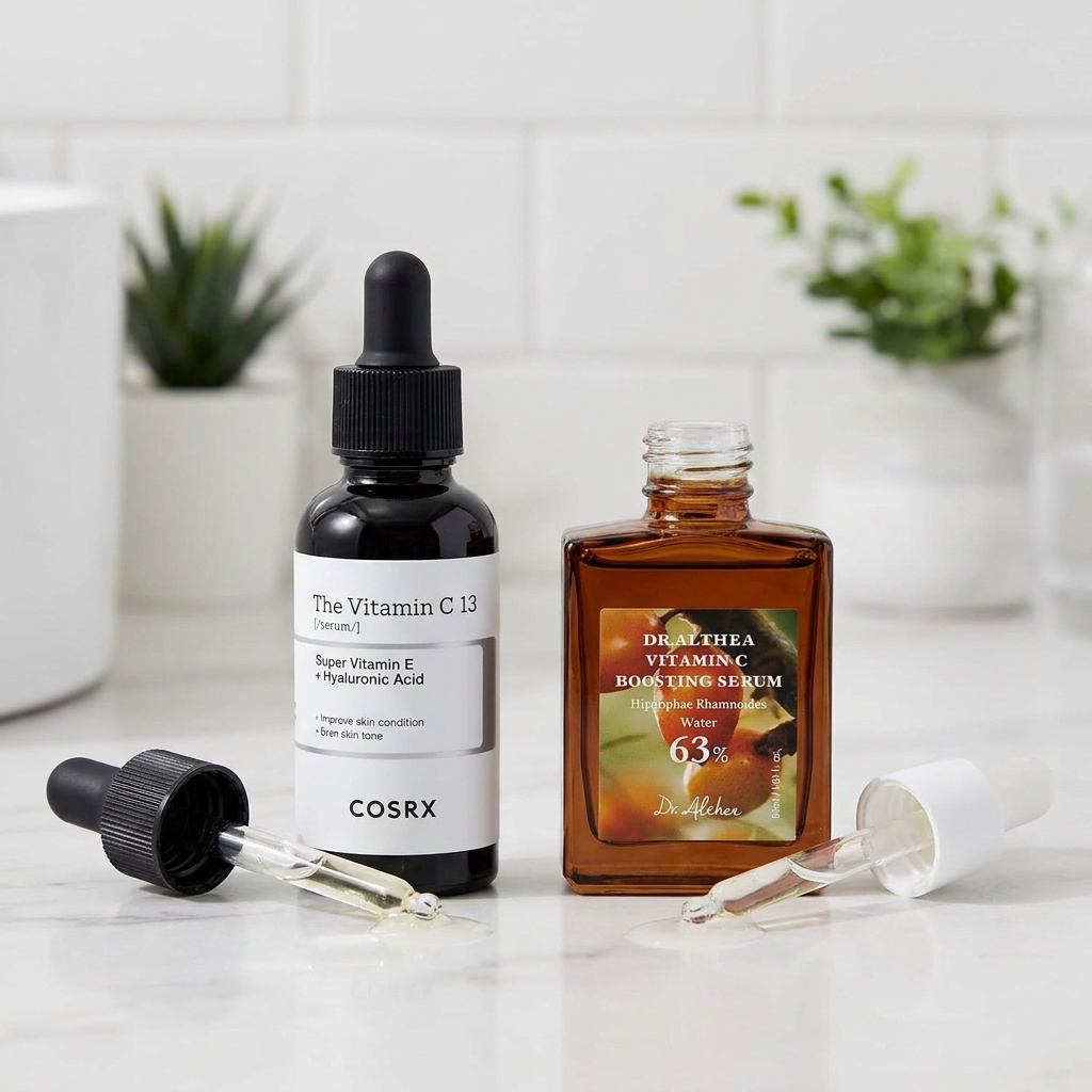 Så blir jämförelsen COSRX vs DR. ALTHEA vitamin C faktiskt enkel i vardagen