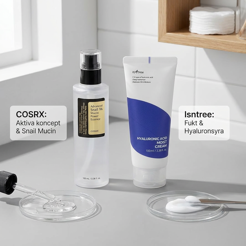 COSRX vs Isntree: hur skiljer sig varumärkena i praktiken? | comparison