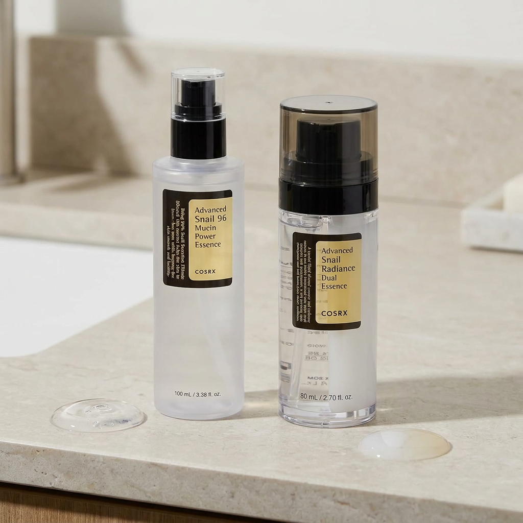 COSRX snail mucin vs dual essence: vad skiljer dem? | comparison